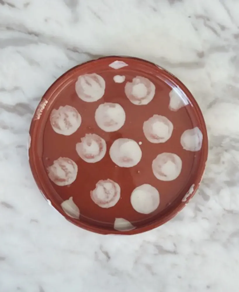 Everyday plates - Anthologist Dot Small Round Plate, 10cm, Red Clay - ANTHOLOGIST