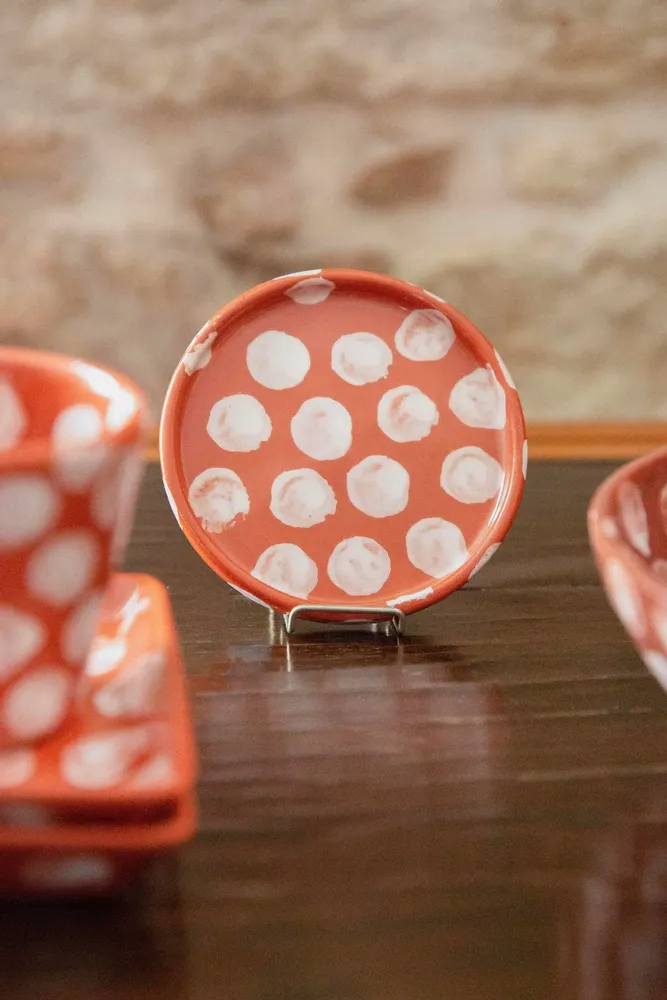 Everyday plates - Anthologist Dot Small Round Plate, 10cm, Red Clay - ANTHOLOGIST