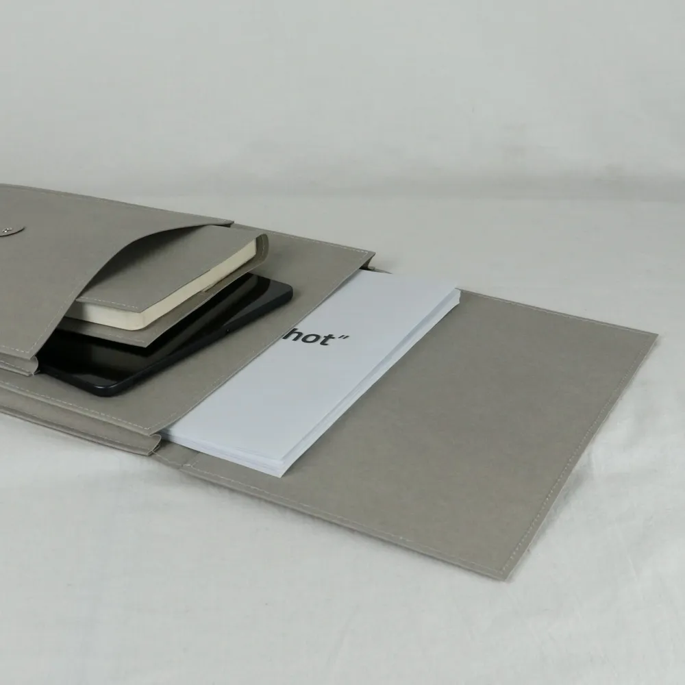 Leather goods - [studio floue] Paper Leather Laptop Pouch - SEOUL DESIGN FOUNDATION