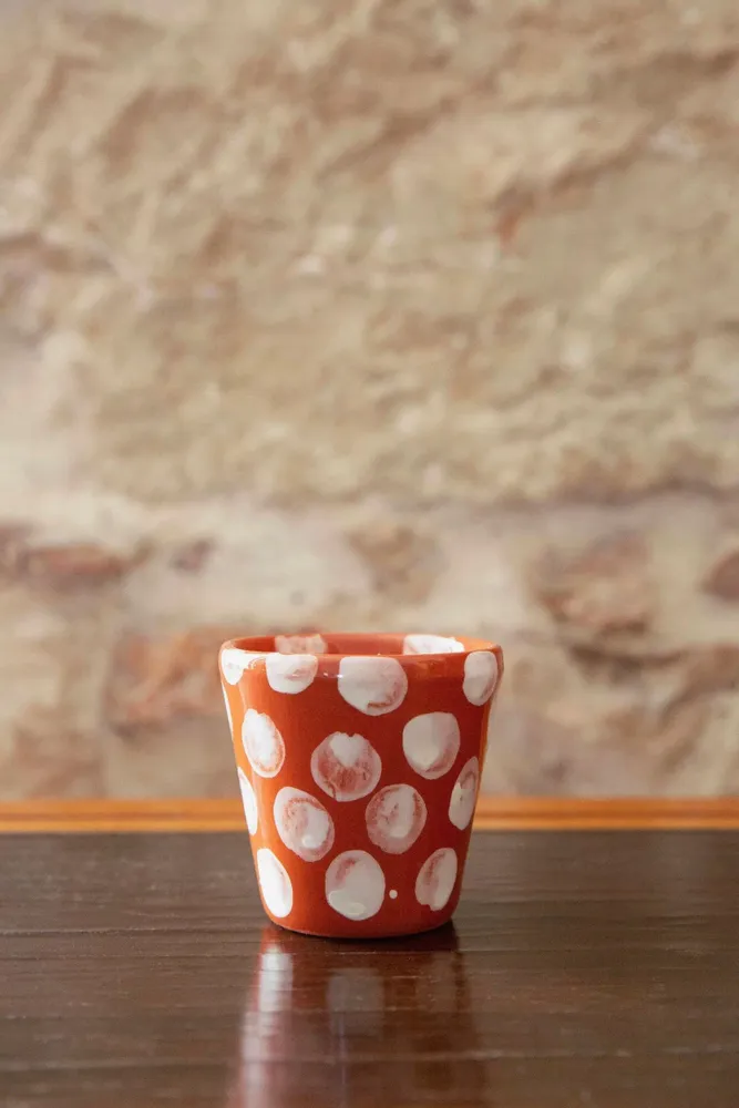 Mugs - Anthologist Dot Espresso Cup, Red Clay - ANTHOLOGIST