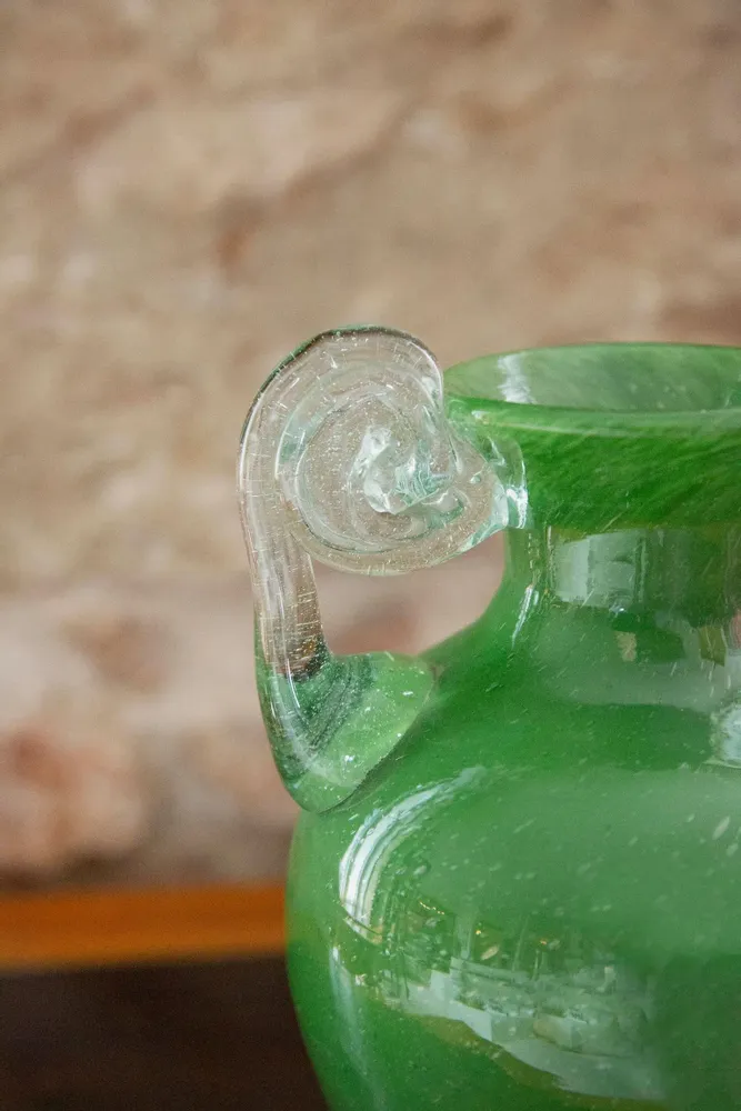 Vases - Vase amphore en verre soufflé, vert - ANTHOLOGIST