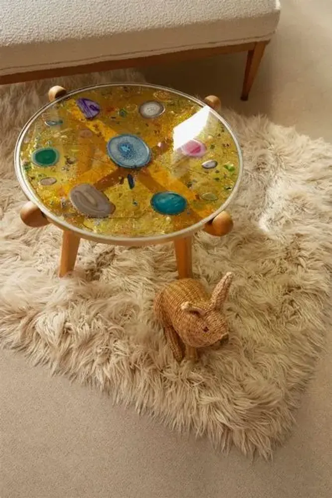 Autres tables - Table en verre kaléidoscope en agate - ANTHOLOGIST