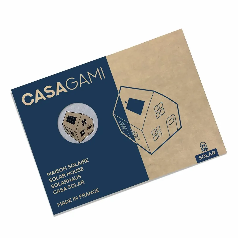 Objets déco enfant - CASAGAMI maisonnette solaire en carton made in France - LITOGAMI