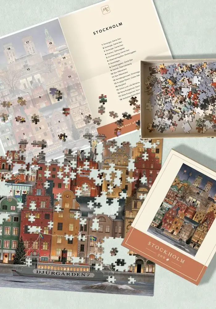 Children's games - Stockholm jigsaw puzzle (500 pieces) - MARTIN SCHWARTZ