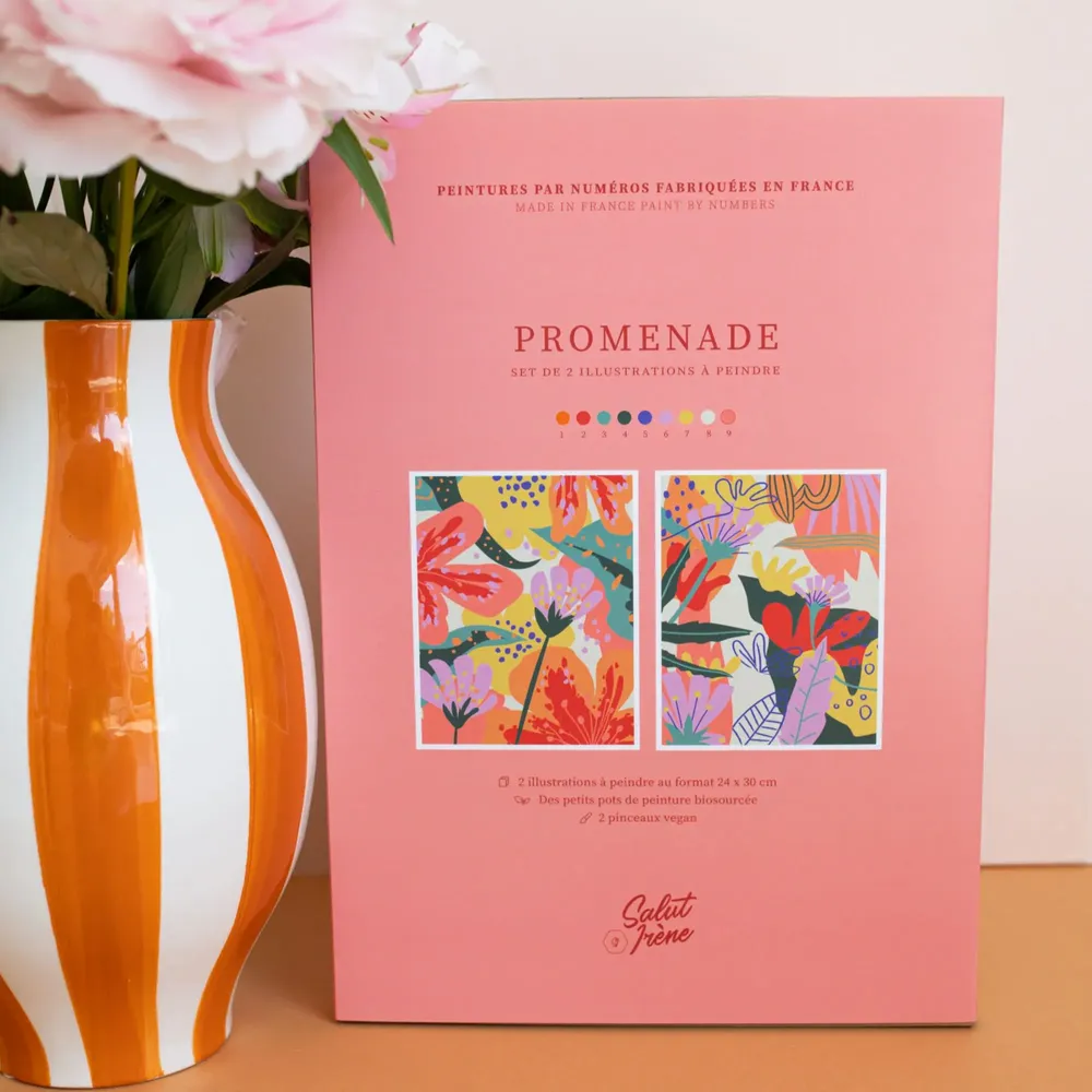 Papeterie - Kit de peinture par numéros - Promenade - SALUT IRÈNE