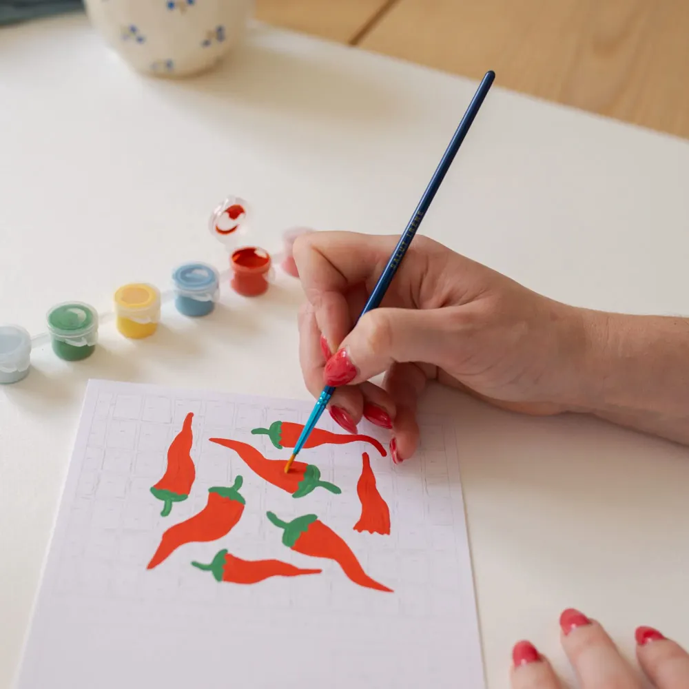 Papeterie - Kit de peinture au numéro - 8 cartes à peindre - Dolce Vita - SALUT IRÈNE