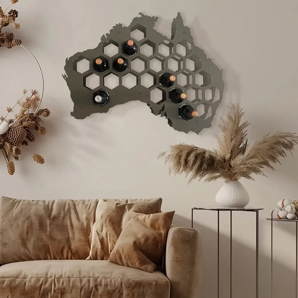 Tables for hotels - Australia Steel Wall Wine Rack – Holds 27 Bottles - INCREDIBLE DESIGNS