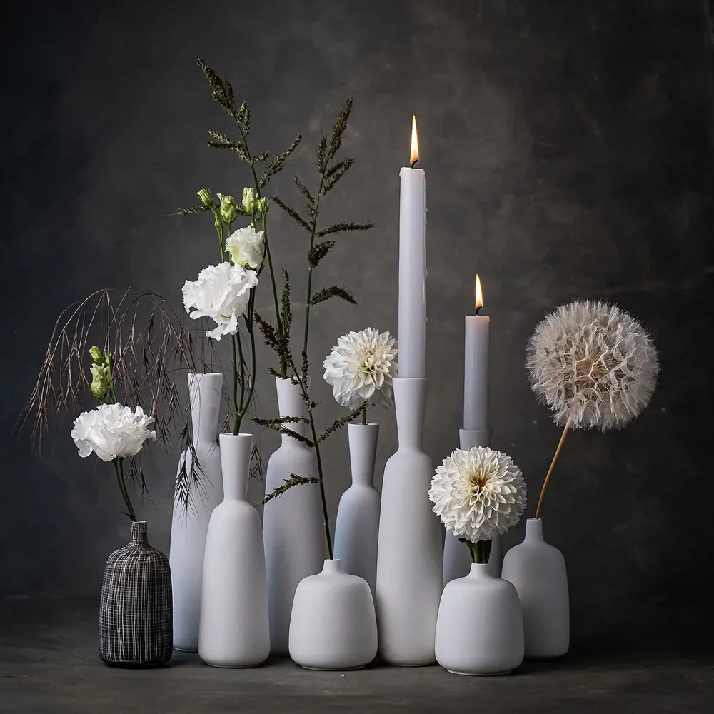 Vases - ANNA alto - vase et bougeoir, 2 tailles différentes - KLATT OBJECTS