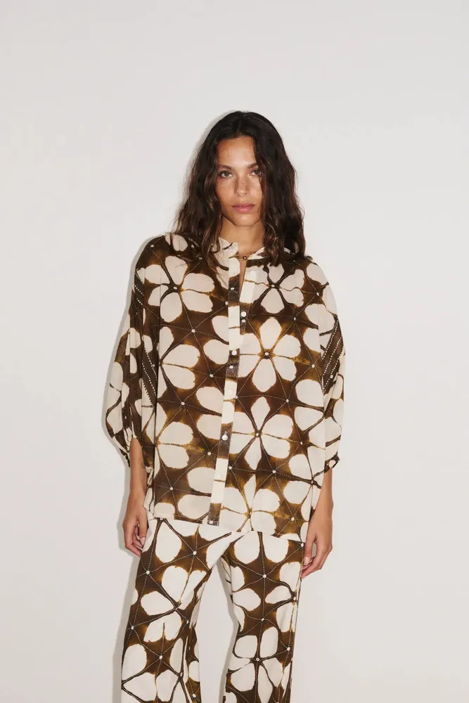 Prêt-à-porter - 1 . CHEMISE M3/4 LOTUS - STELLA FOREST