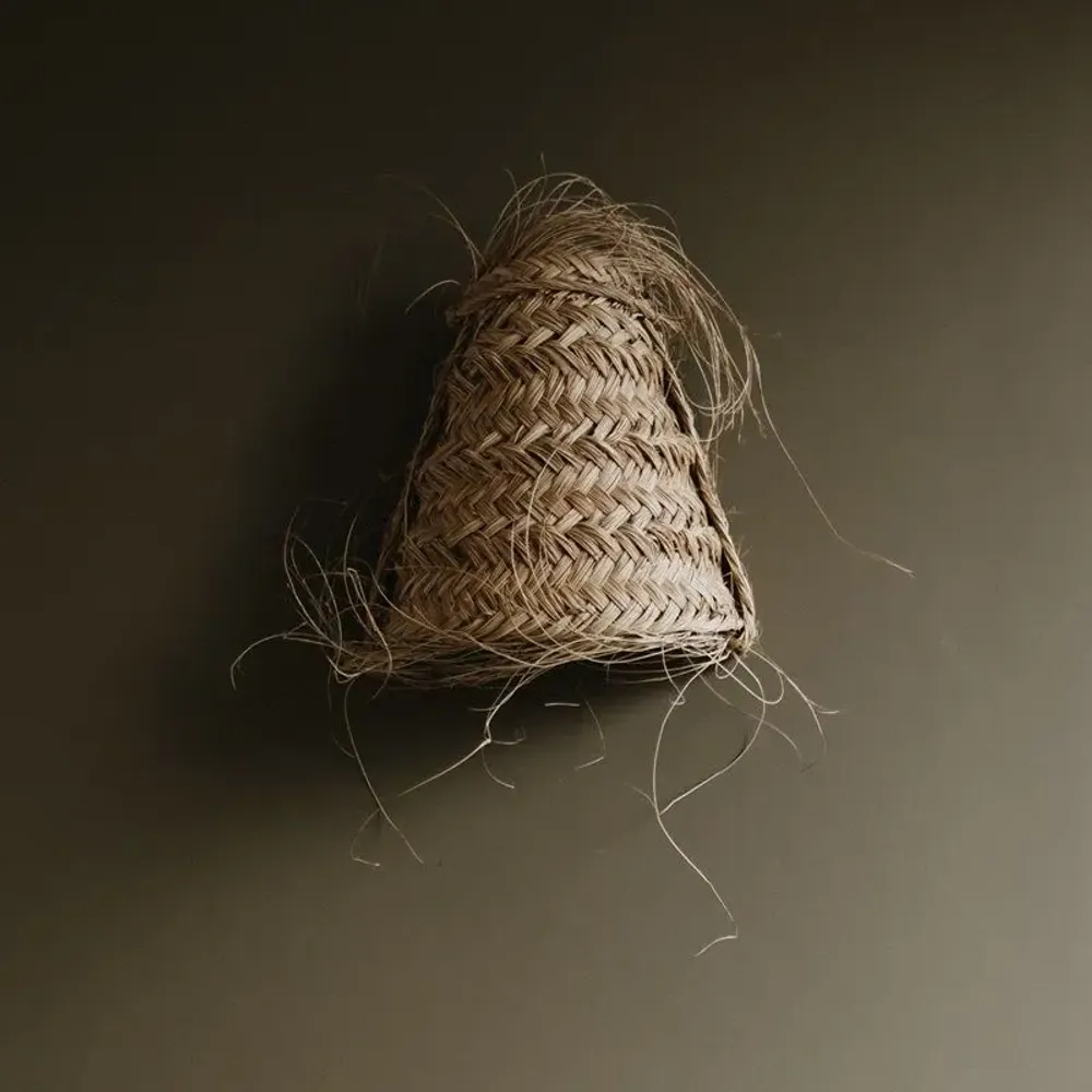 Outdoor hanging lights - Handwoven natural fiber pendant lights – Bohemian chic design - COSYDAR-DECO