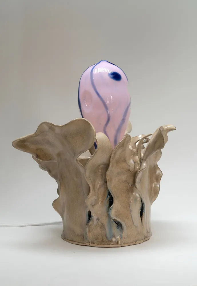 Table lamps - Ceramic and blown glass light - LUCIE SOTTY