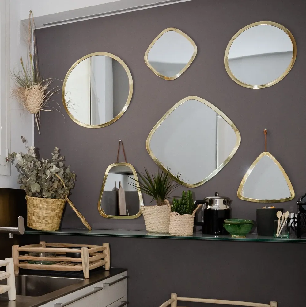 Miroirs - Miroirs en laiton artisanaux – Élégance intemporelle COSYDAR-DECO - COSYDAR-DECO
