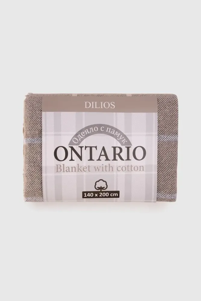 Plaids - Couverture ONTARIO, 140 x 200 cm, beige - DILIOS