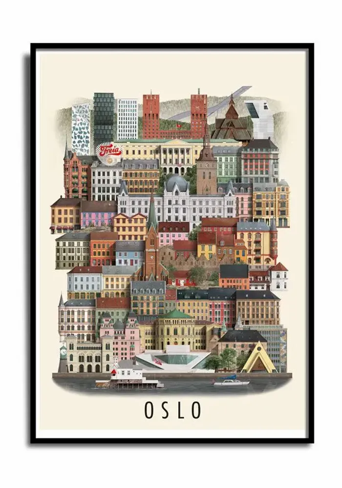 Poster - Oslo poster - MARTIN SCHWARTZ
