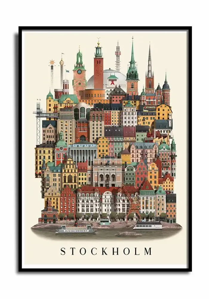 Poster - Stockholm poster - MARTIN SCHWARTZ