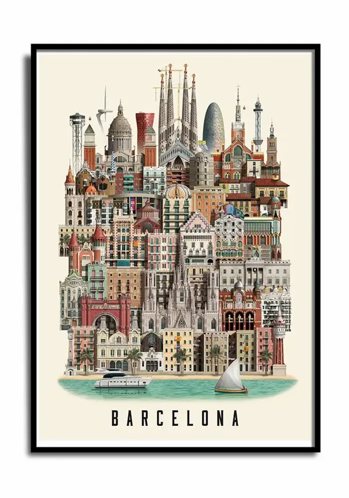 Poster - Barcelona poster - MARTIN SCHWARTZ