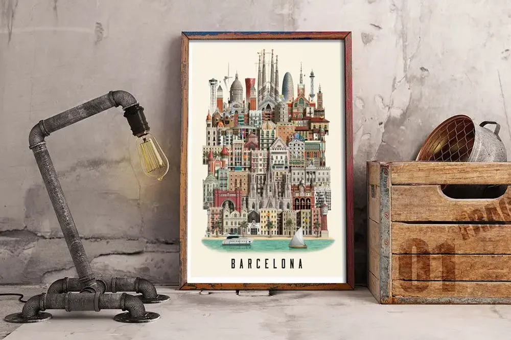 Poster - Barcelona poster - MARTIN SCHWARTZ