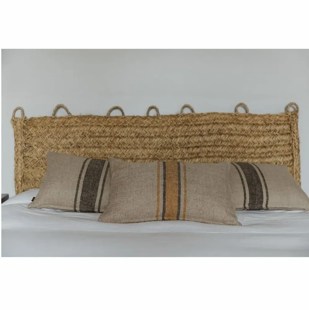 Other wall decoration - Handwoven natural fiber headboard – Bohemian chic bedroom - COSYDAR-DECO