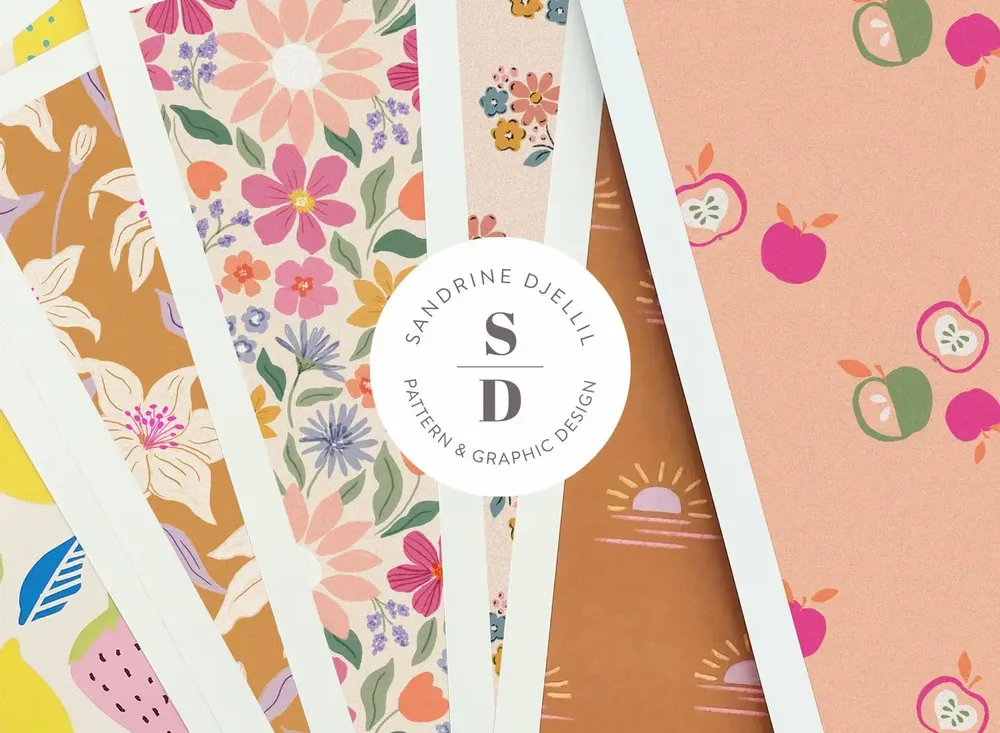 Design textile et surface - Surface pattern design - SANDRINE DJELLIL