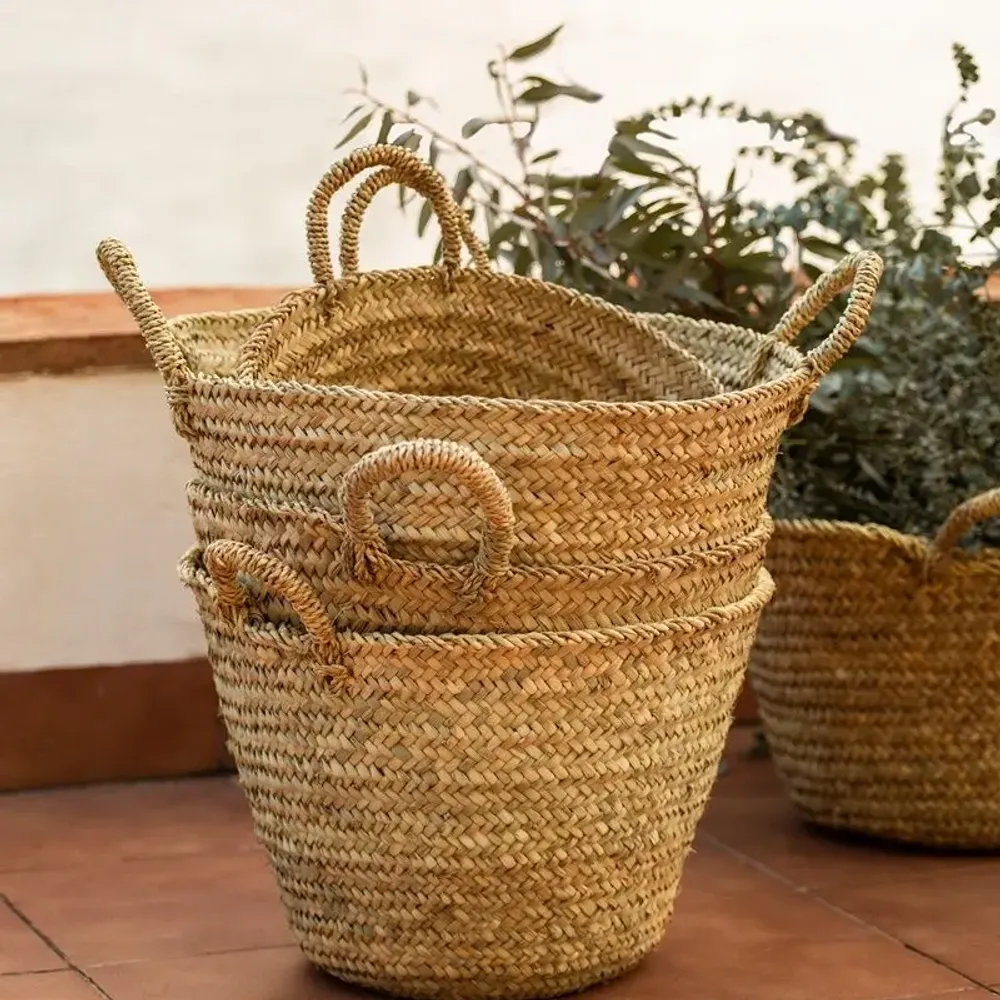 Decorative objects - Handwoven Moroccan baskets – Available in multiple sizes - COSYDAR-DECO