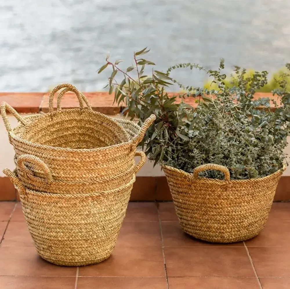 Decorative objects - Handwoven Moroccan baskets – Available in multiple sizes - COSYDAR-DECO