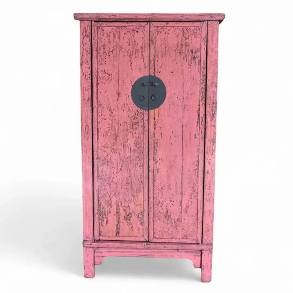 Wardrobe - Old and unique lacquered high cabinet - PAGODA INTERNATIONAL
