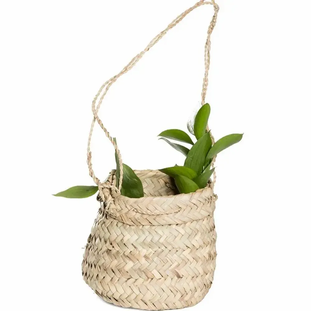 Decorative objects - Baskets and trays in natural fiber – Handmade boho décor - COSYDAR-DECO