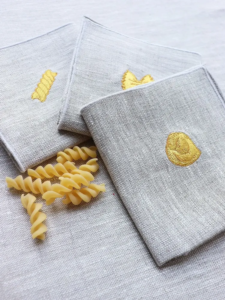 Linge de table textile - Set de table en lin | PASTA - GIARDINO SEGRETO