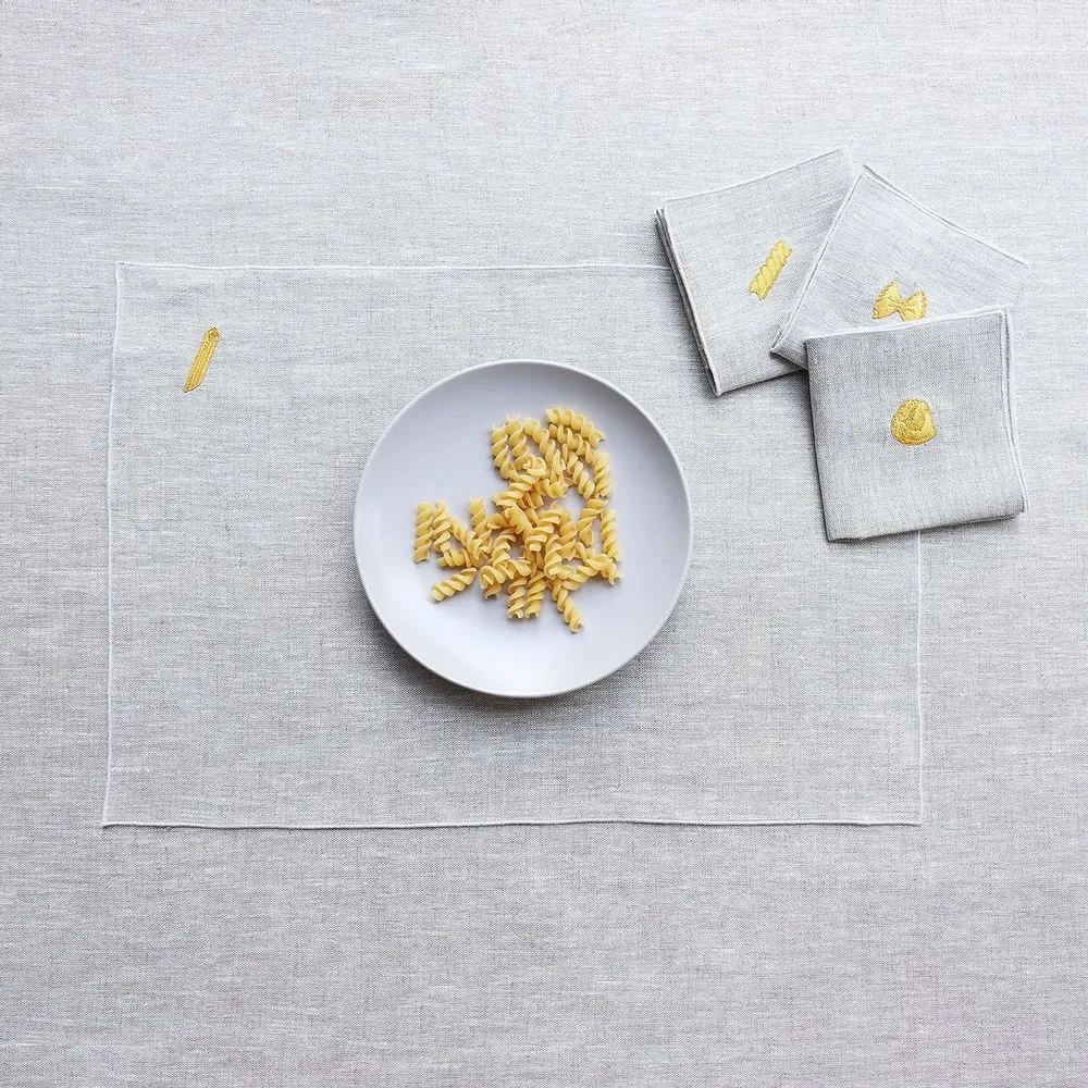 Linge de table textile - Set de table en lin | PASTA - GIARDINO SEGRETO