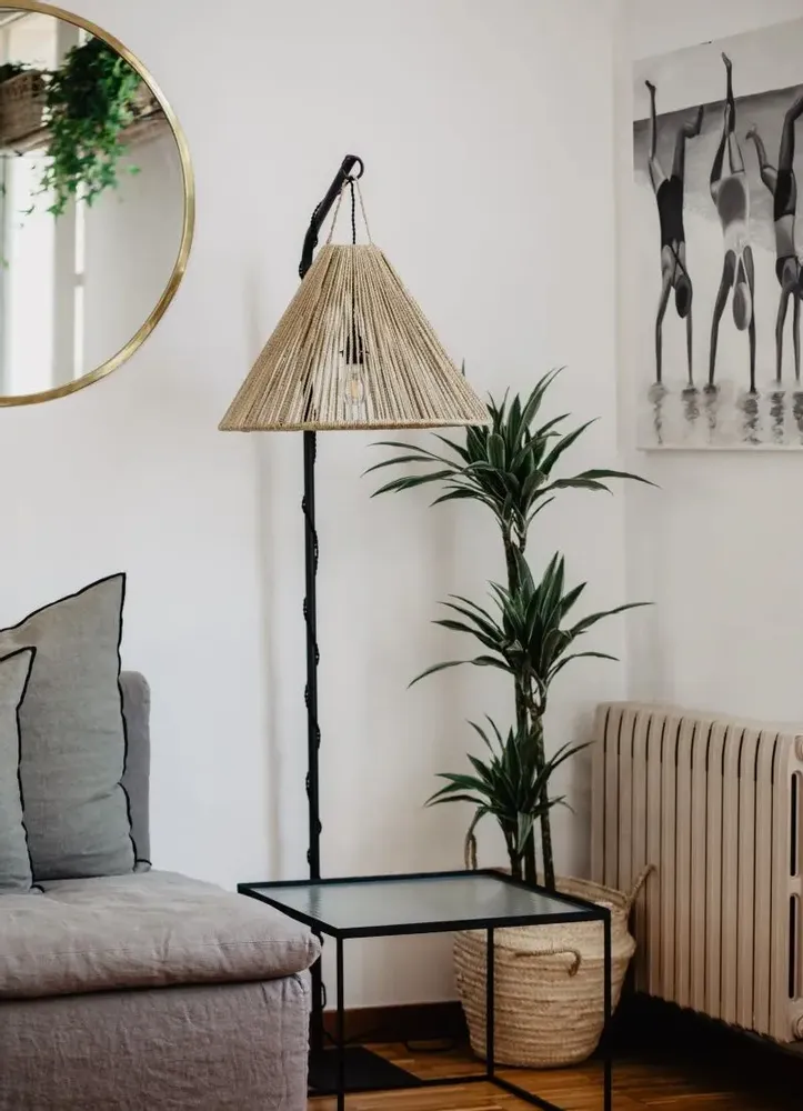 Lampadaires - Pieds de lampe en métal artisanal – Design sobre COSYDAR-DECO - COSYDAR-DECO