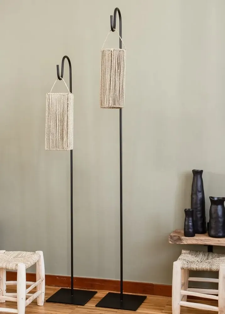 Lampadaires - Pieds de lampe en métal artisanal – Design sobre COSYDAR-DECO - COSYDAR-DECO