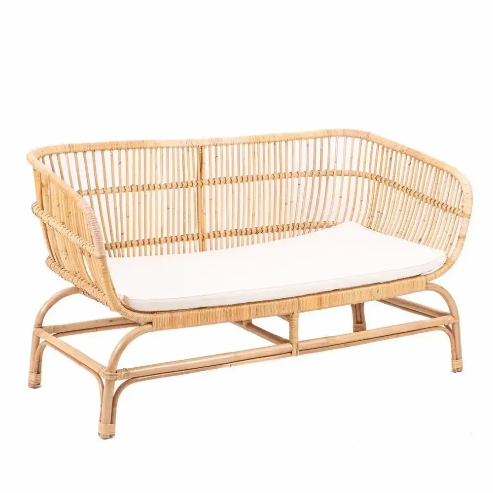 Sofas - VIENNA – Rattan Bench with Teak Legs - HYDILE