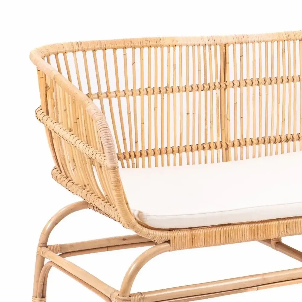 Sofas - VIENNA – Rattan Bench with Teak Legs - HYDILE