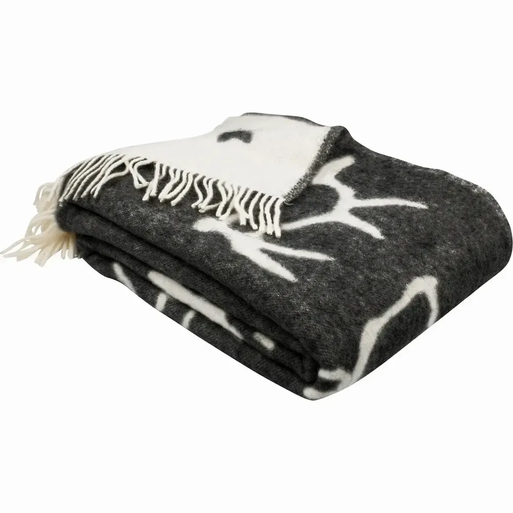 Couettes et oreillers - Couverture Saaga Noir 130x170 cm - PENTIK