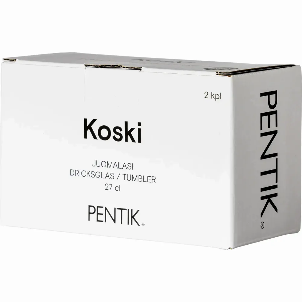 Verres - Koski Gobelet 2 pcs Gris 27 cl - PENTIK