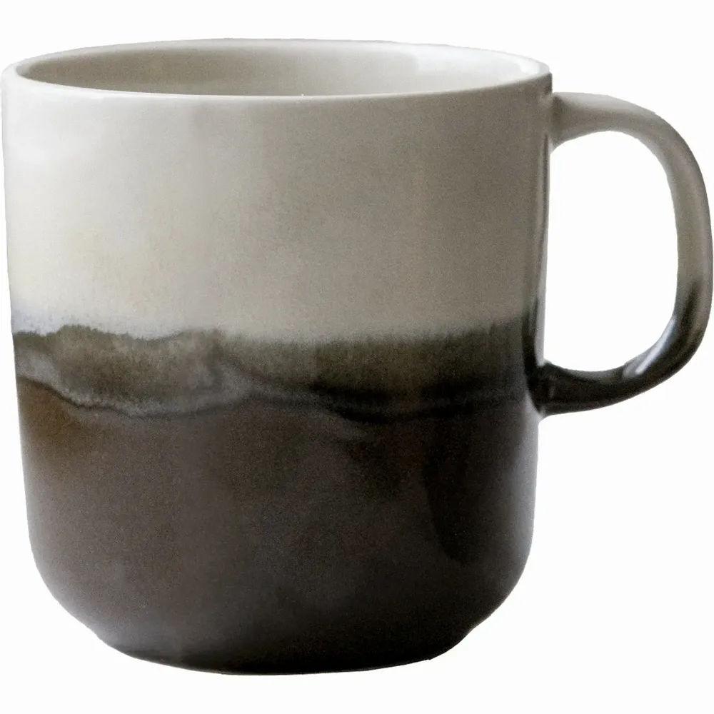 Tasses et mugs - Mug Tuntu Marron Foncé Blanc Naturel 0,35 l - PENTIK