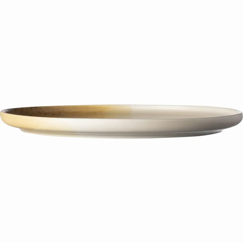 Assiettes au quotidien - Assiette Tuntu Blanc naturel Marron clair 25 cm - PENTIK