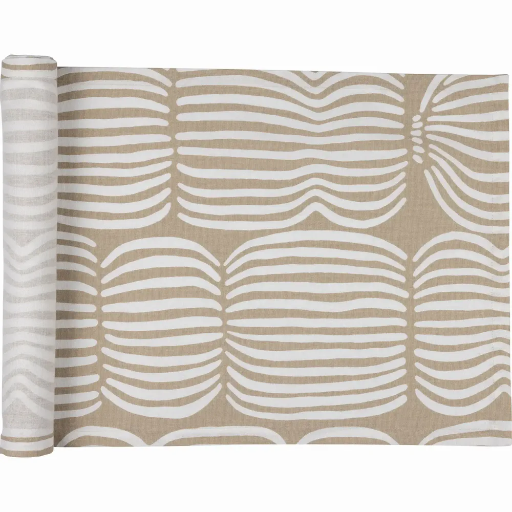 Nappes - Tapis de couloir Vilja enduit marron clair 45x160 cm - PENTIK