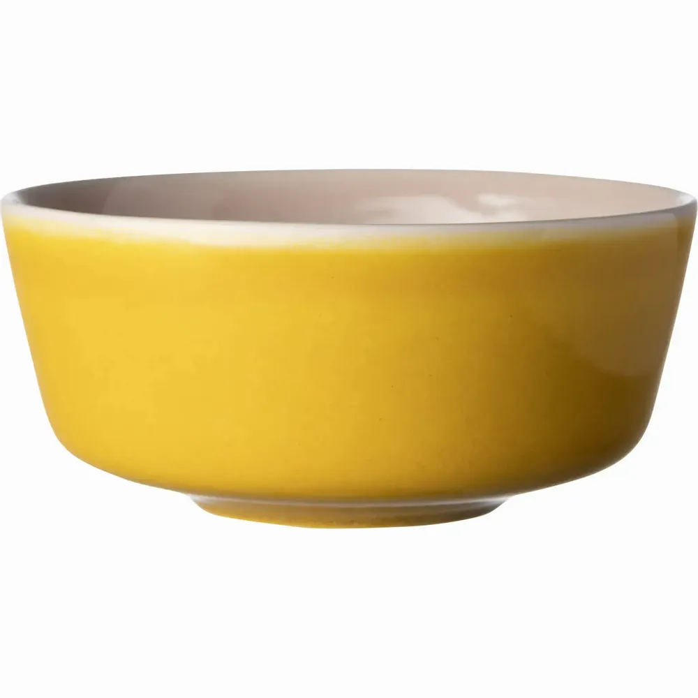 Platter and bowls - Tuntu Bowl Yellow Pink 0,5 l - PENTIK
