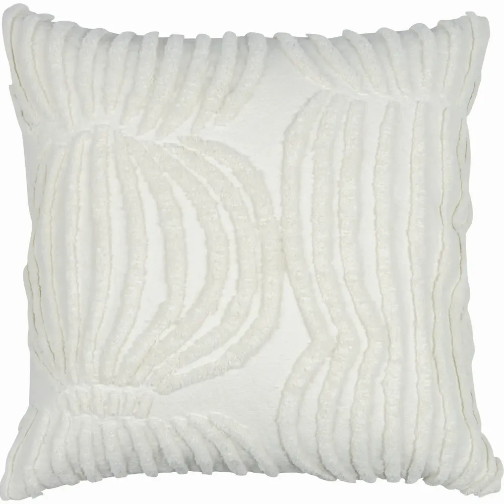 Coussins textile - Housse de coussin capitonnée Vilja Blanc naturel 45x45 cm - PENTIK