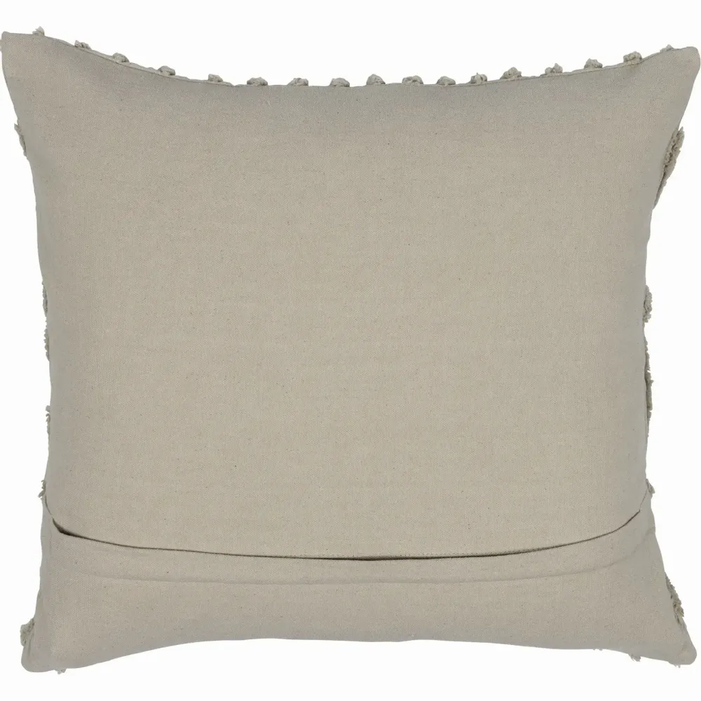 Coussins textile - Housse de coussin capitonnée Vilja marron clair 45x45 cm - PENTIK