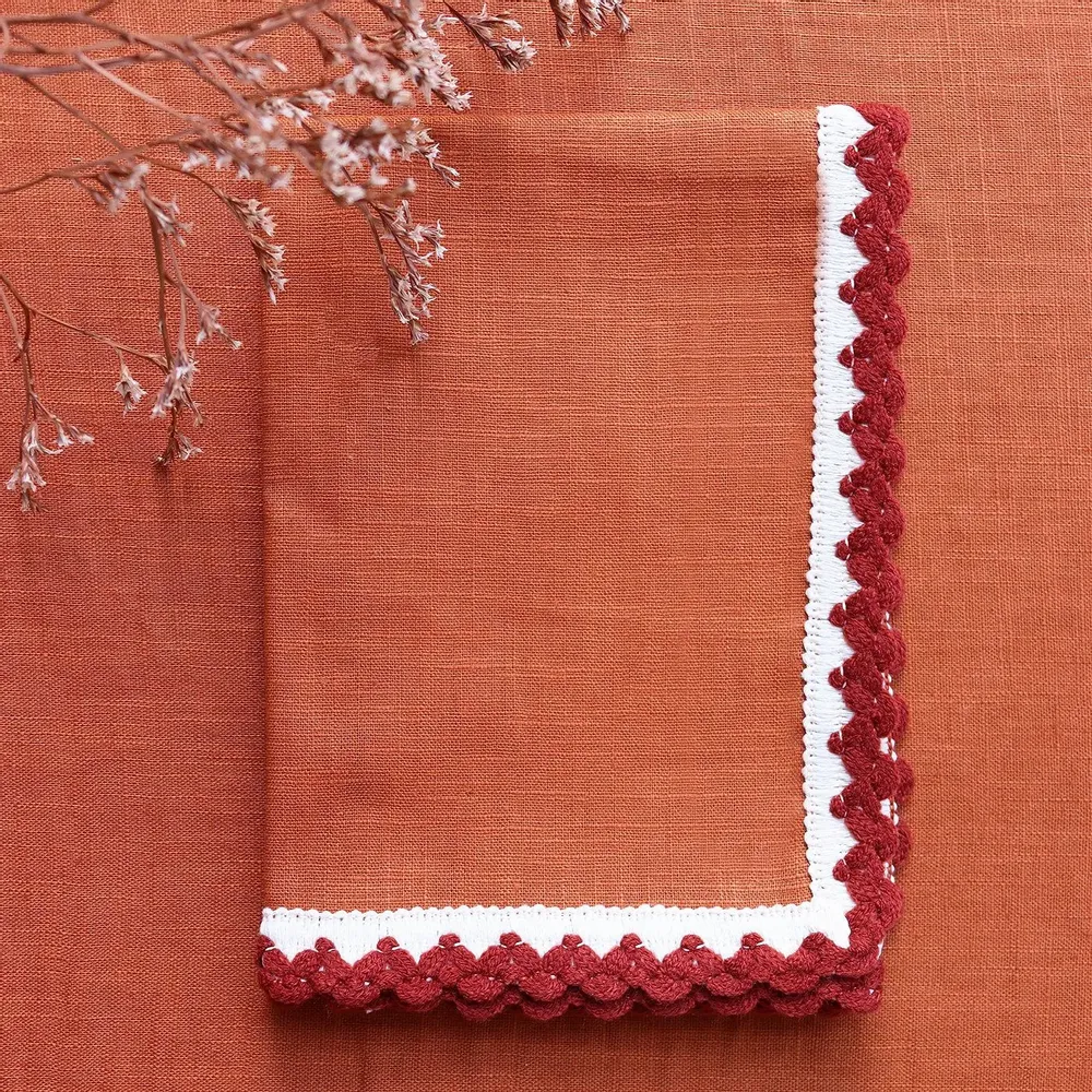 Linge de table textile - Chemin de table en lin | TRICOT - GIARDINO SEGRETO