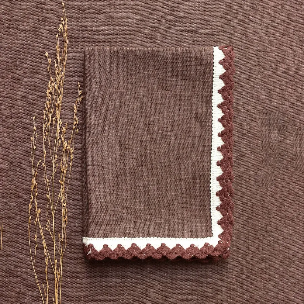 Linge de table textile - Chemin de table en lin | TRICOT - GIARDINO SEGRETO