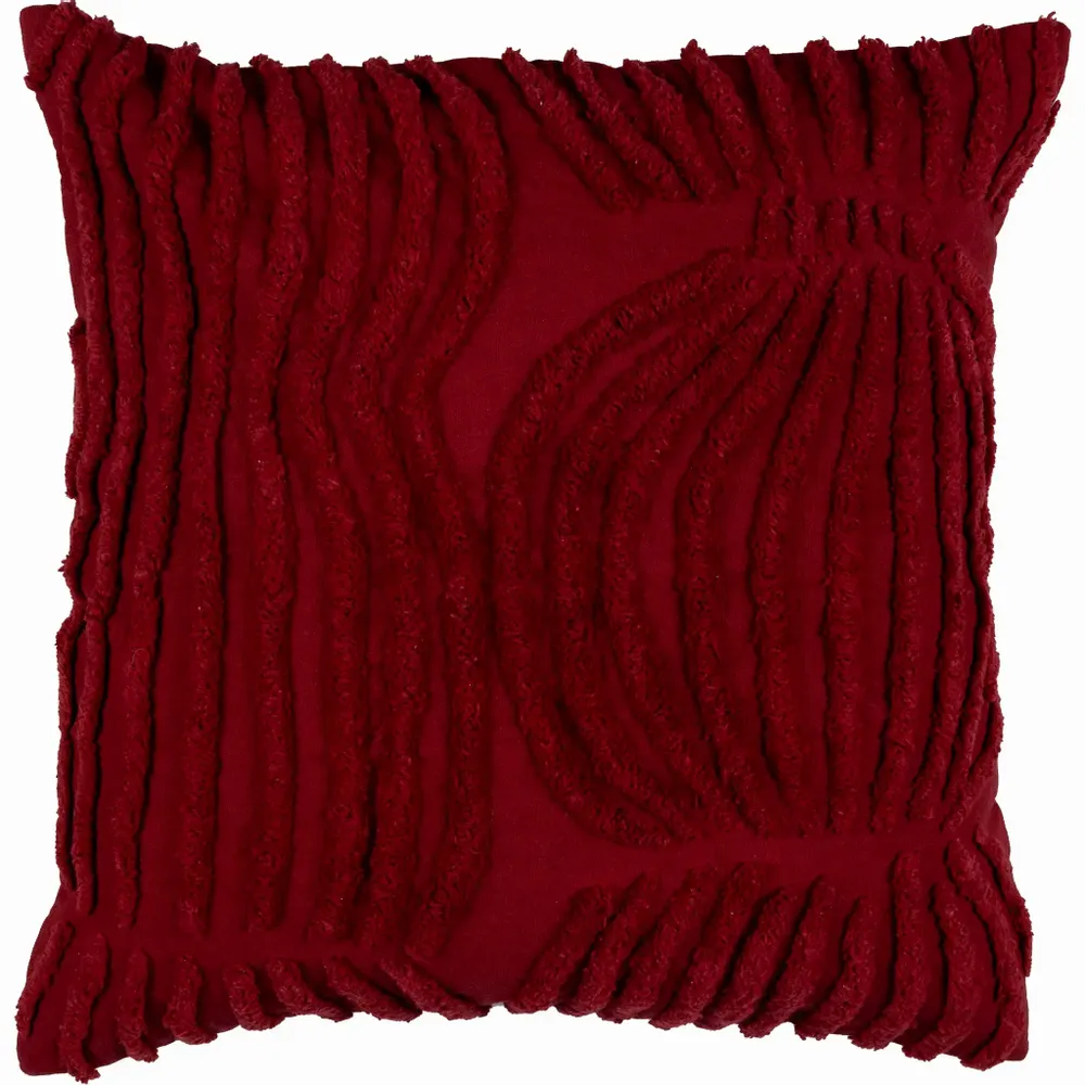 Nappes - Housse de coussin capitonnée Vilja Rouge 45x45 cm - PENTIK