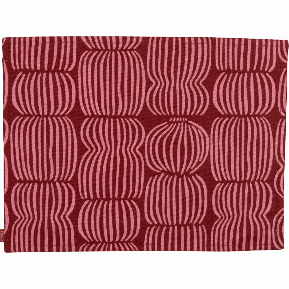 Sets de table - Set de table enduit Vilja Rouge 35x45 cm - PENTIK