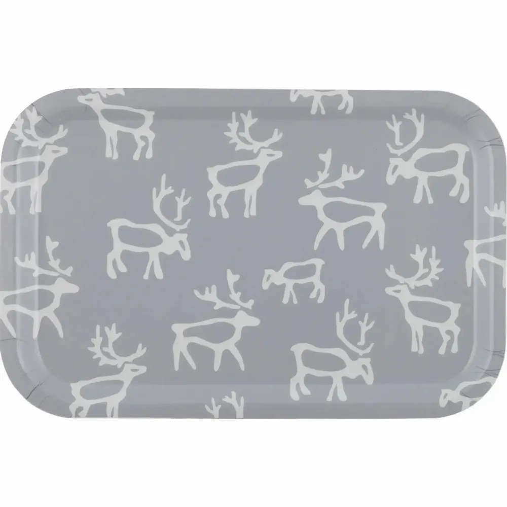 Platter and bowls - Saaga Tray Grey 20x27 cm - PENTIK