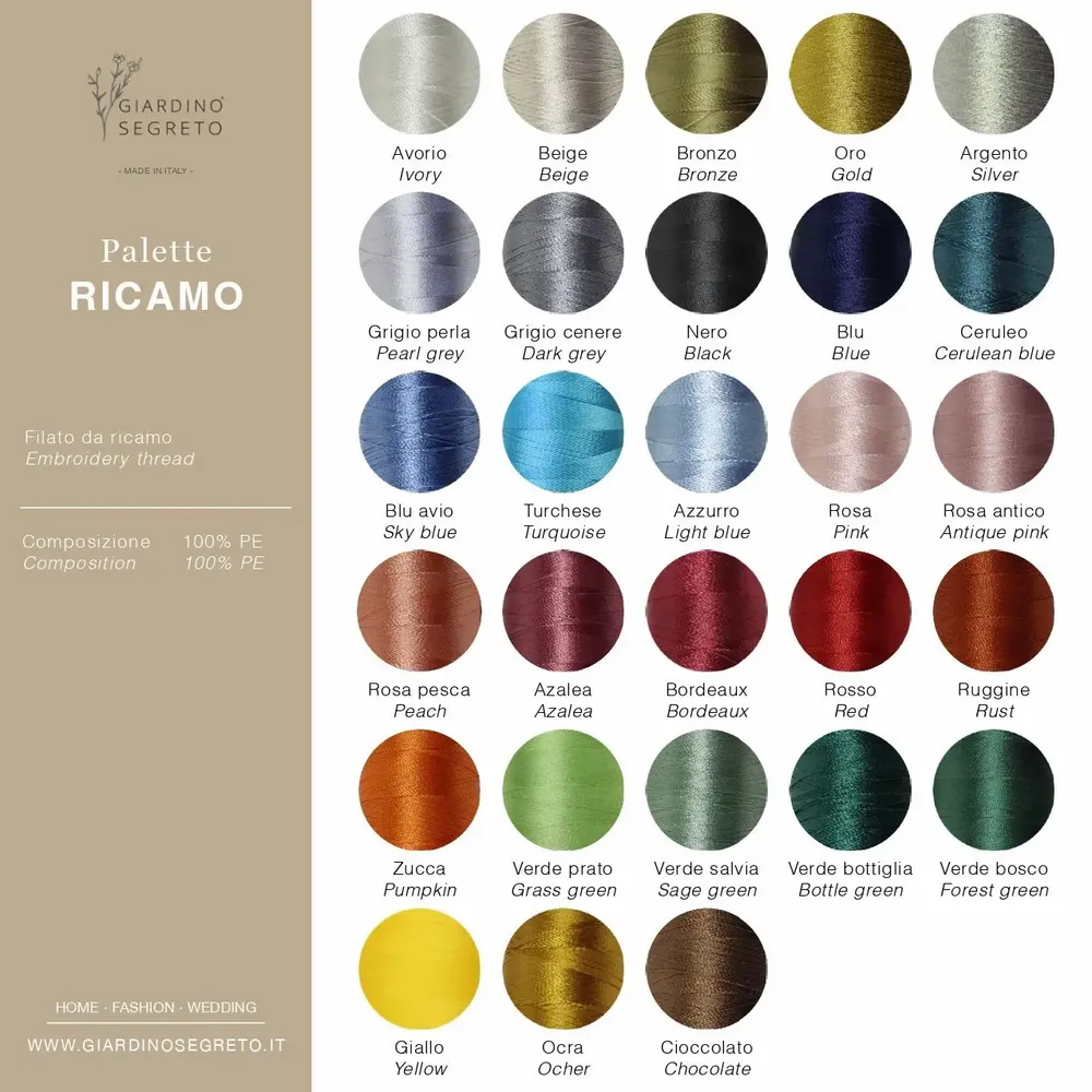 Linge de table textile - Serviette en lin PUNTO CROCE | Renne - GIARDINO SEGRETO