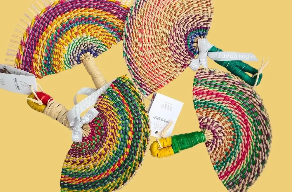 Other wall decoration - Artful Tropical Hand Fan - MAISON CRAFT
