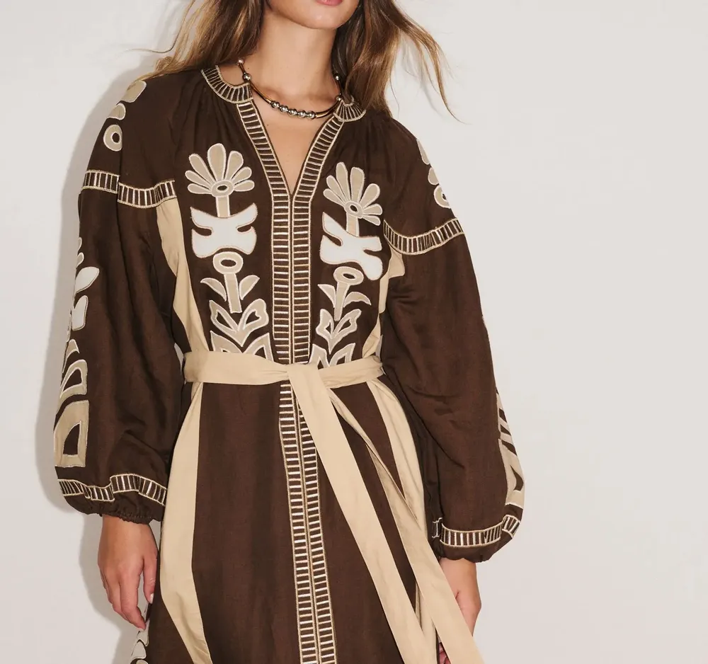 Apparel - 114. ANOUCK LONG ML DRESS - STELLA FOREST