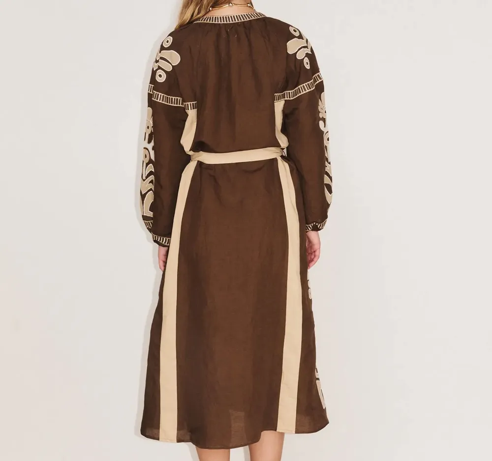 Apparel - 114. ANOUCK LONG ML DRESS - STELLA FOREST